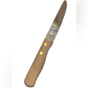 Delco steak knife with a wood handle (1189)